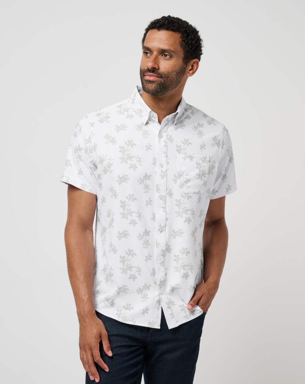 Mist On The Lake Button-Up
