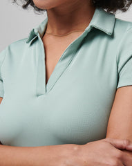 Moveknit Vneck Polo