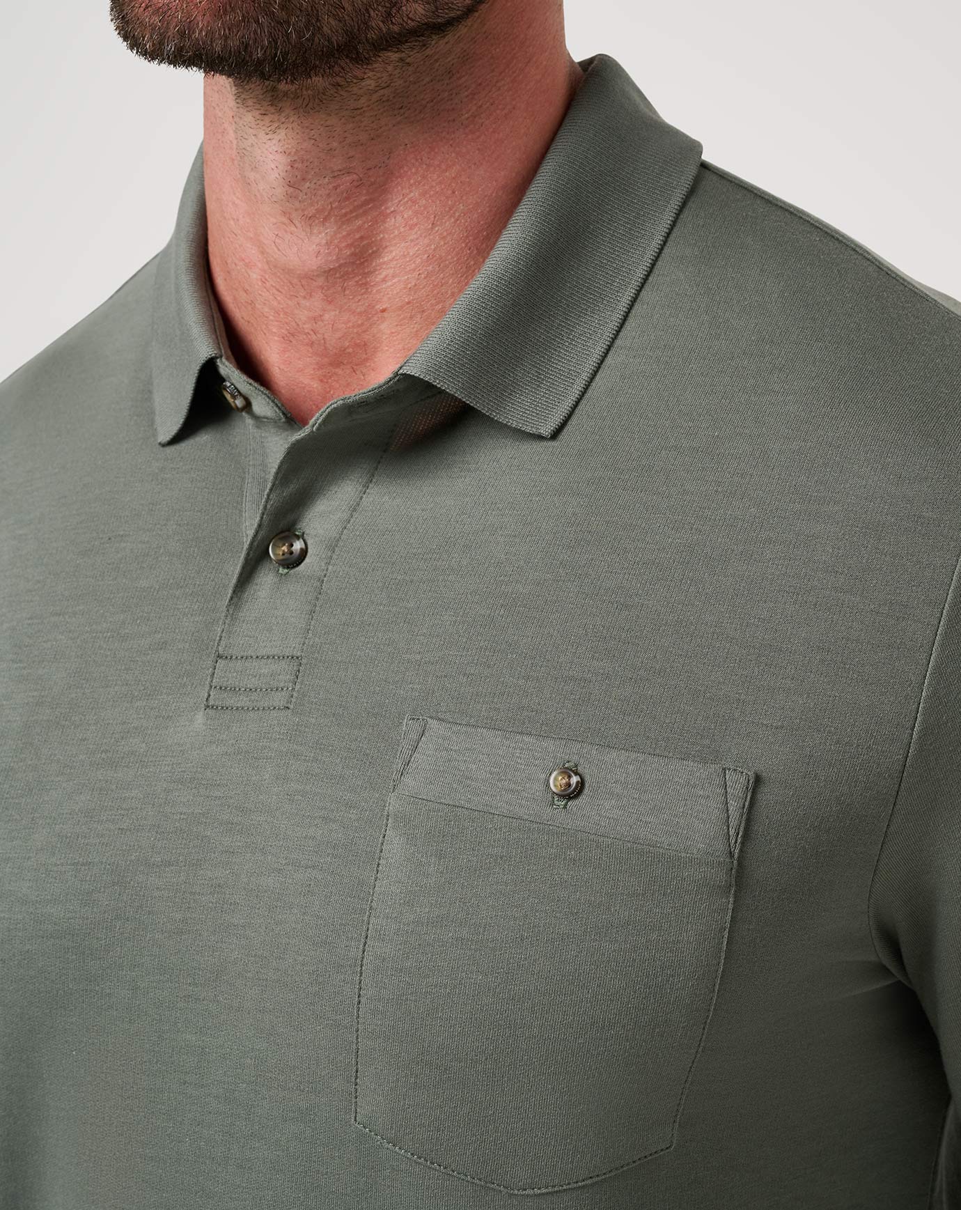 December First Long Sleeve Polo