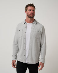 Cloud Waffle Shirt Jacket