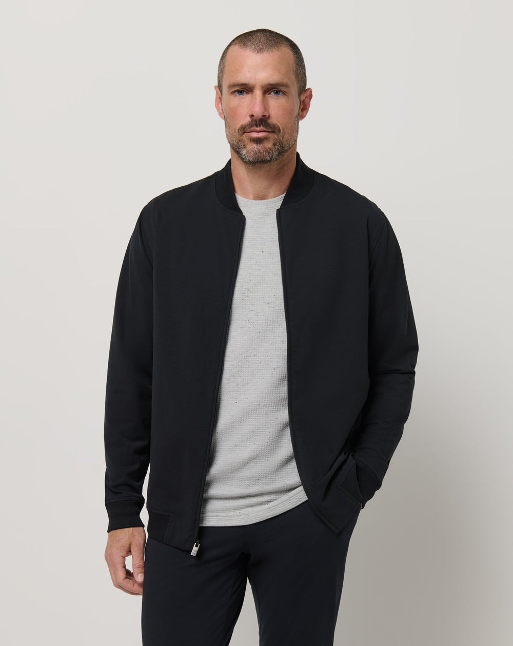 Stretchknit Bomber Jacket
