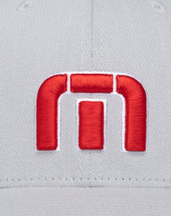 Red White Iconic Snapback Hat